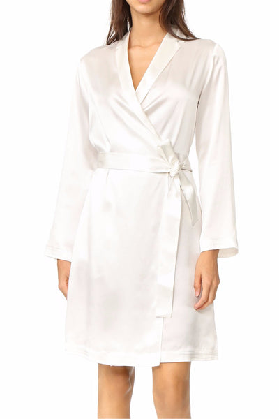 Luxe White Satin Robe – A I Z E N
